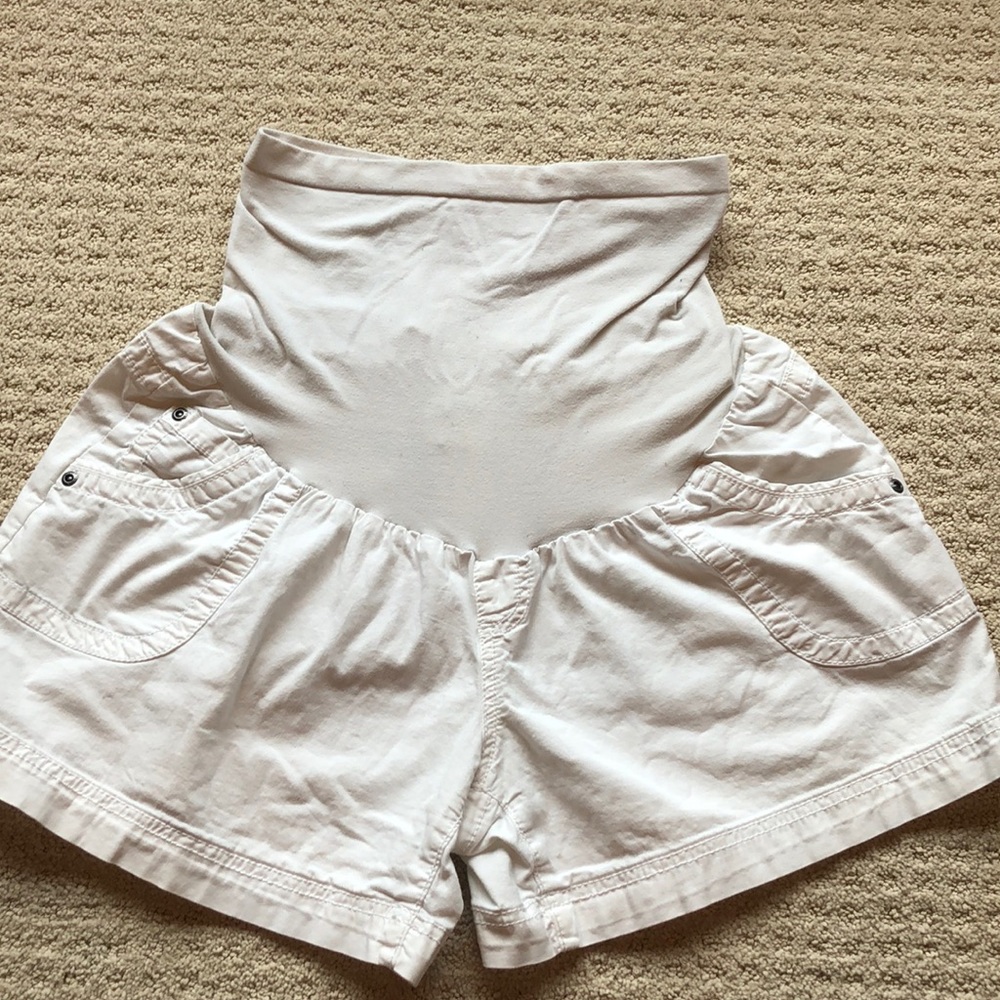 Motherhood Maternity White Shorts